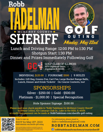 May 22, 2023 golf outing flyer